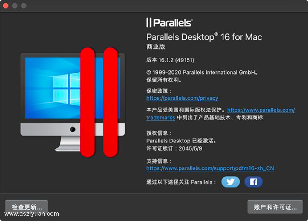 Mac最好用的虚拟机Parallels Desktop For Mac v17.1.2-爱尚资源网丨AS源码网